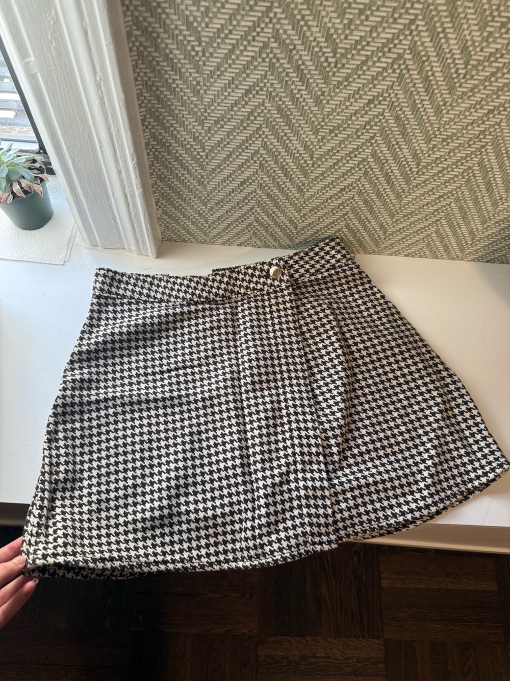 NWT DL1961 Andi Houndstooth Mini Skirt